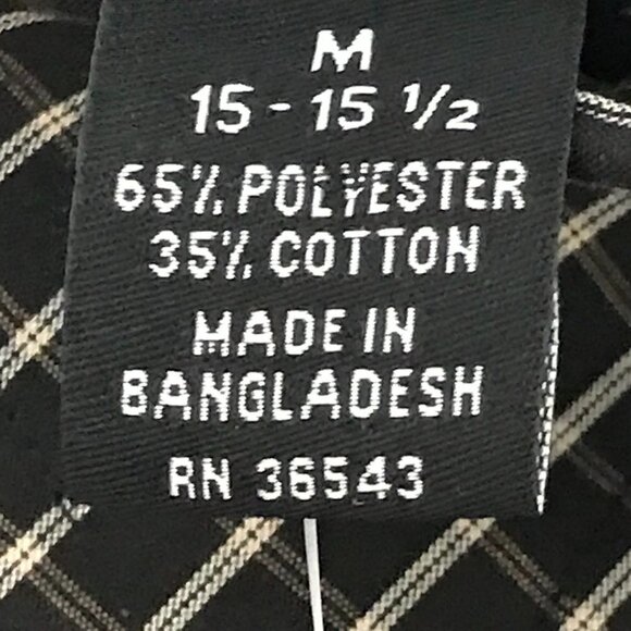 NWT - Van Heusen Wrinkle Free Plaid Long Sleeve Shirt - Picture 5 of 11